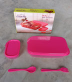 Compact and travel-friendly lunch box, perfect for meals on the go.