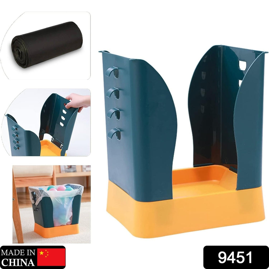 Compact expandable dustbin shown in a modern home setting, ideal for daily use.