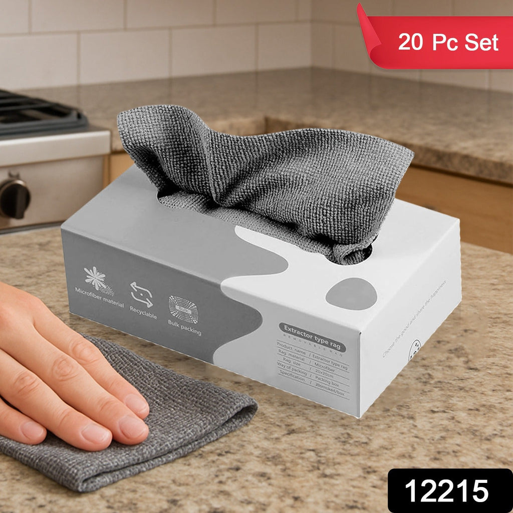 Close-up of thickened reusable magic cleaning cloth with soft microfiber texture