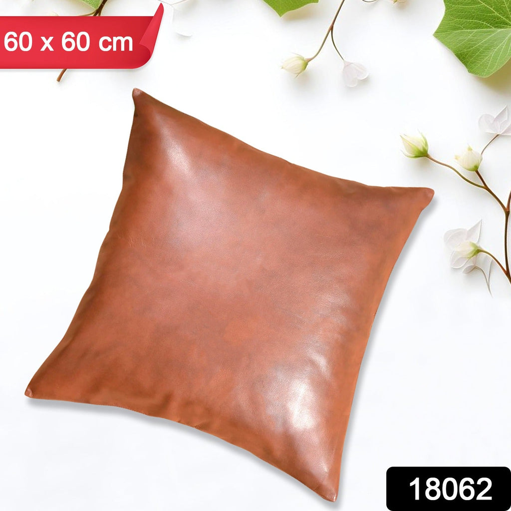 Close-up of the texture of a premium  pillow cover, highlighting its soft fabric.