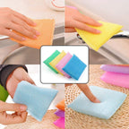 Multiple scratch proof kitchen scrubber pads, essential for a clean kitchen.