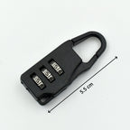 A person demonstrating how to set the combination on the 3-digit lock.