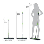 The 360-degree rotating head of the microfiber flat mop in action, demonstrating flexibility for thorough cleaning.