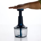 Ganesh Push Chopper with lock-unlock mechanism and 725ML transparent bowl