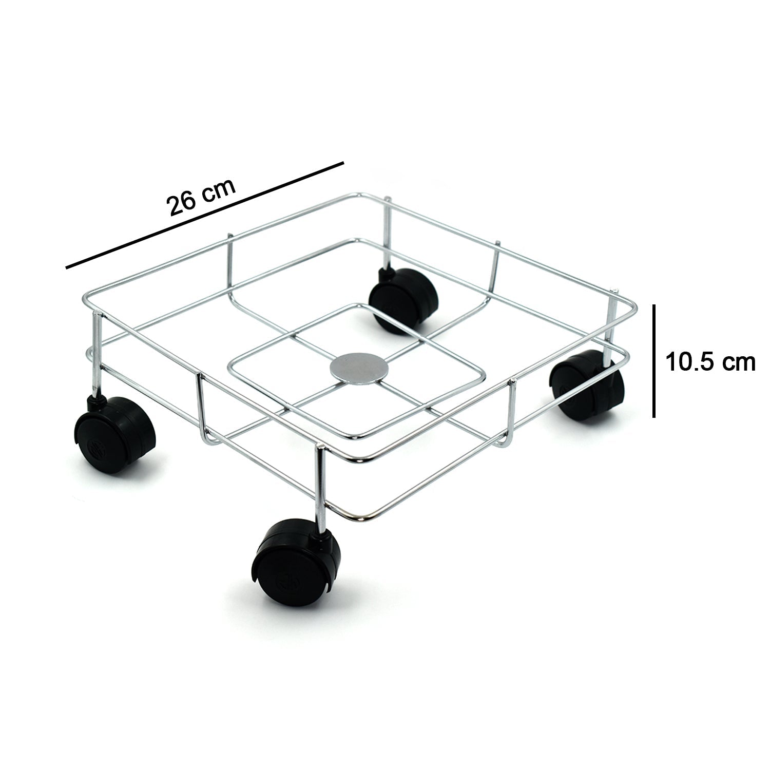 Modern stainless steel oil stand enhancing kitchen organization and tidiness.