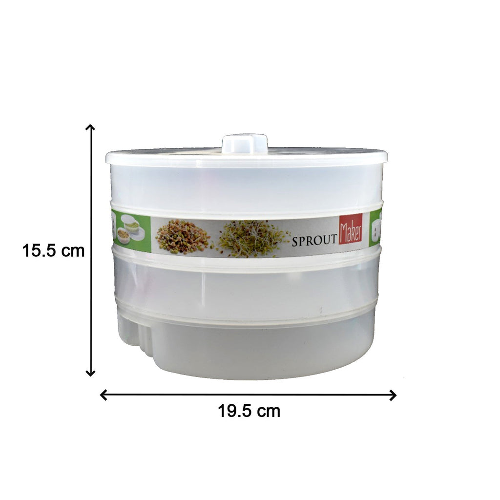 The Storenzo Sprout Maker 4 Layer on a kitchen counter, a convenient kitchen essential.