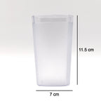 Ganesh 350ml unbreakable plastic drinking glasses in a stylish table setting.