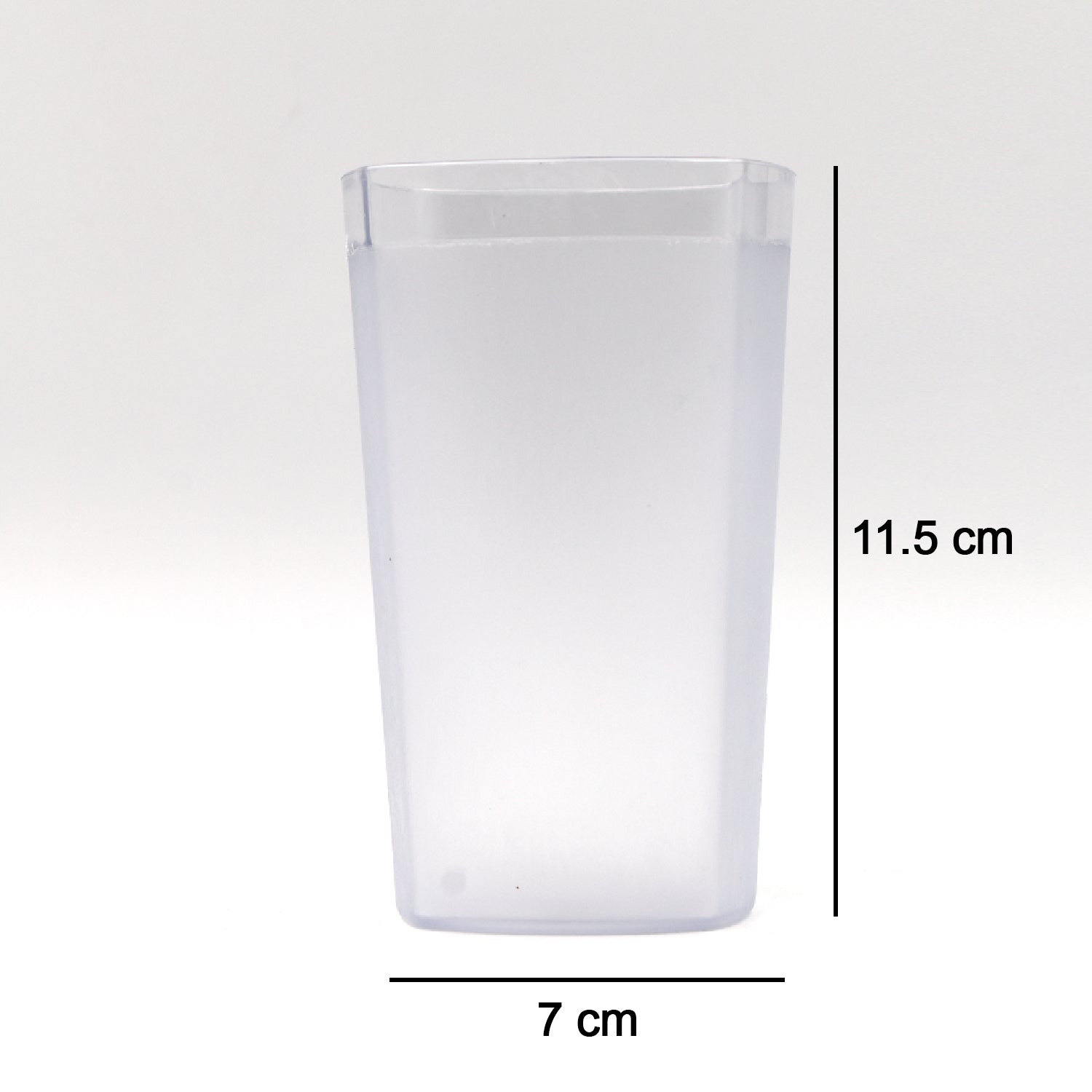 Ganesh 350ml unbreakable plastic drinking glasses in a stylish table setting.