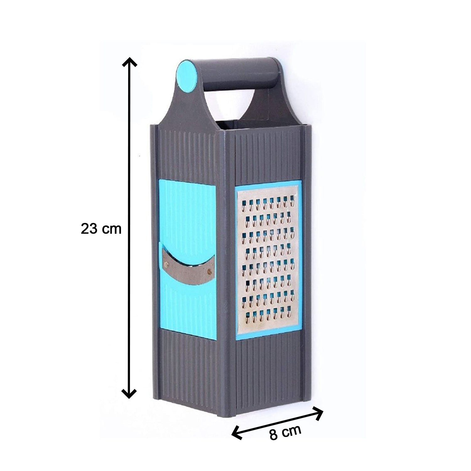 An all-in-one plastic vegetable slicer grater from Quickslice, ready for diverse kitchen tasks.