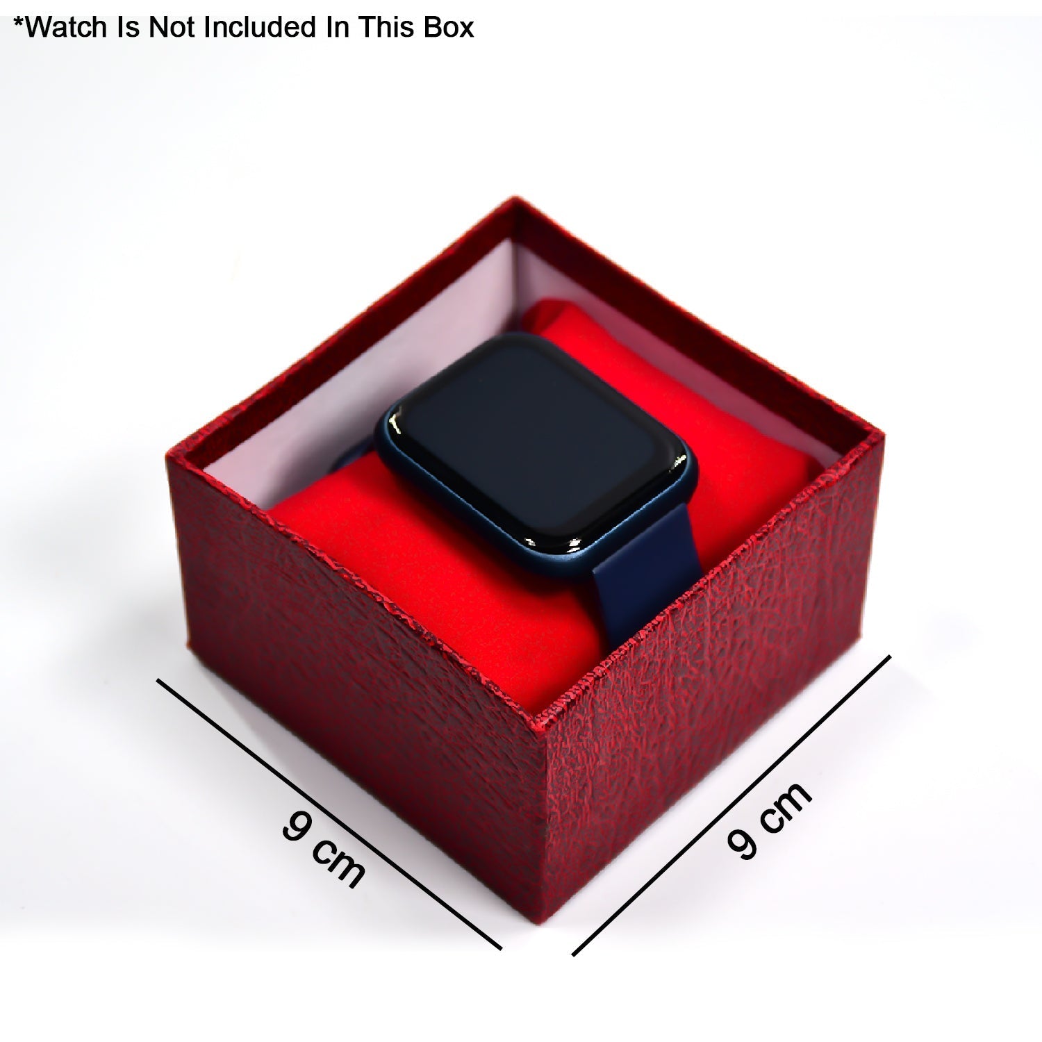 Front view of the minimalist Single Watch Box, highlighting its clean design.