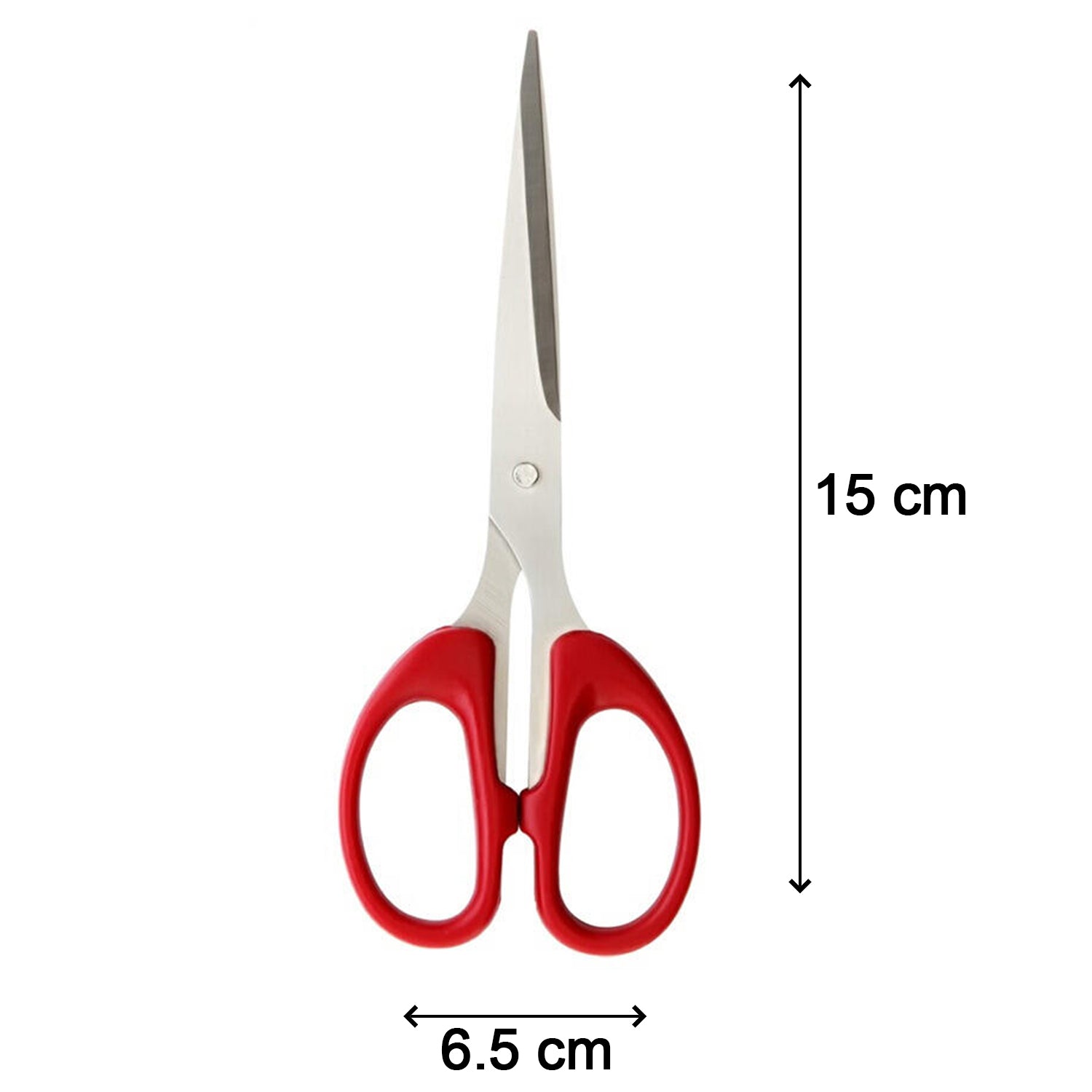 Side profile of the 160mm stainless steel scissors, showing handle and blade design.