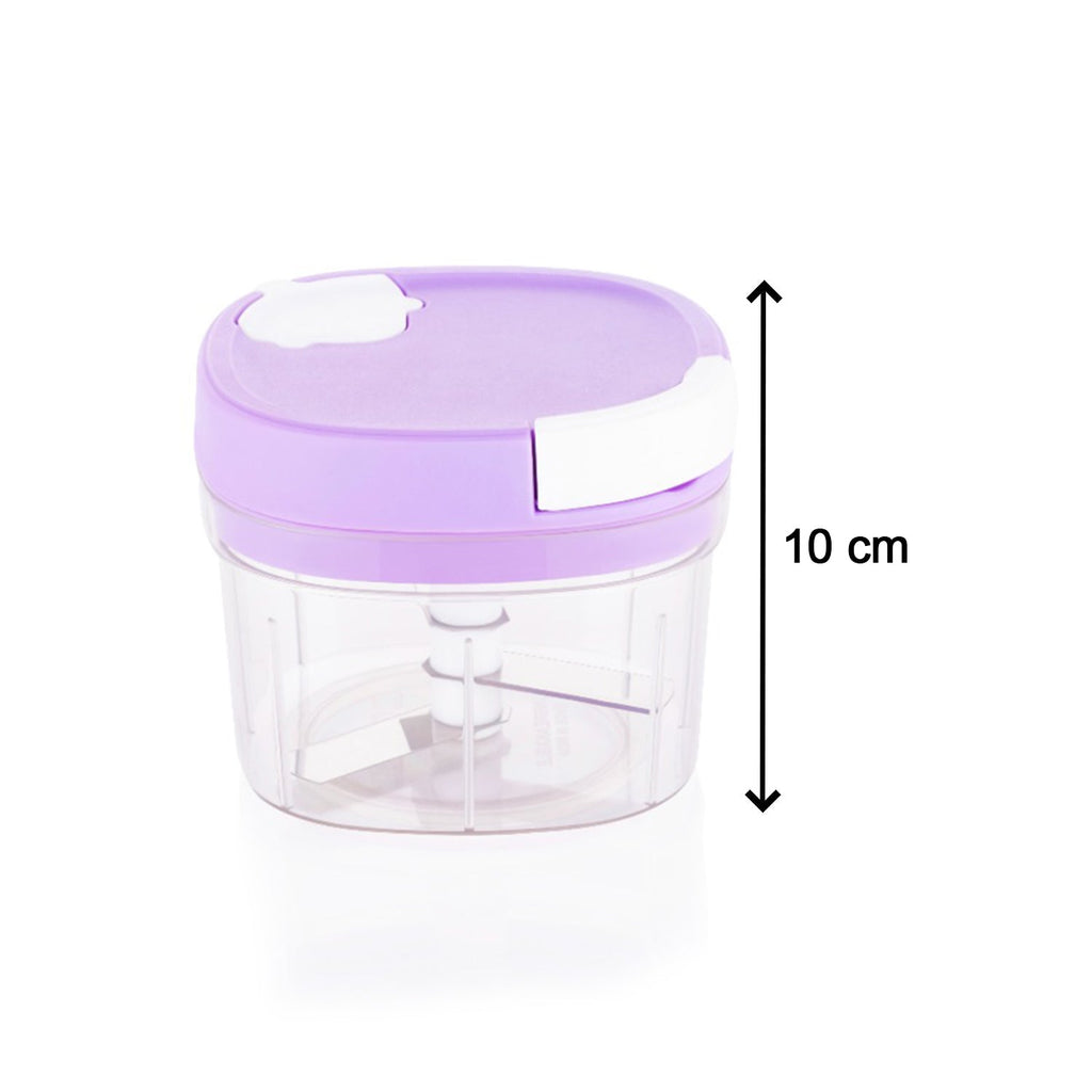 CookAura Handy Chopper held comfortably in hand, showcasing its portable design.