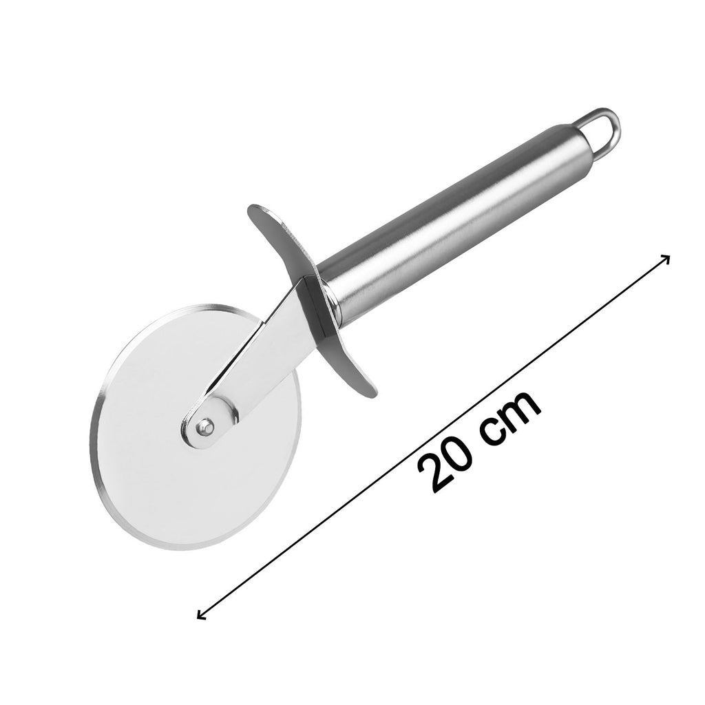 Efficient stainless steel cutter for quick and clean pastry cuts.