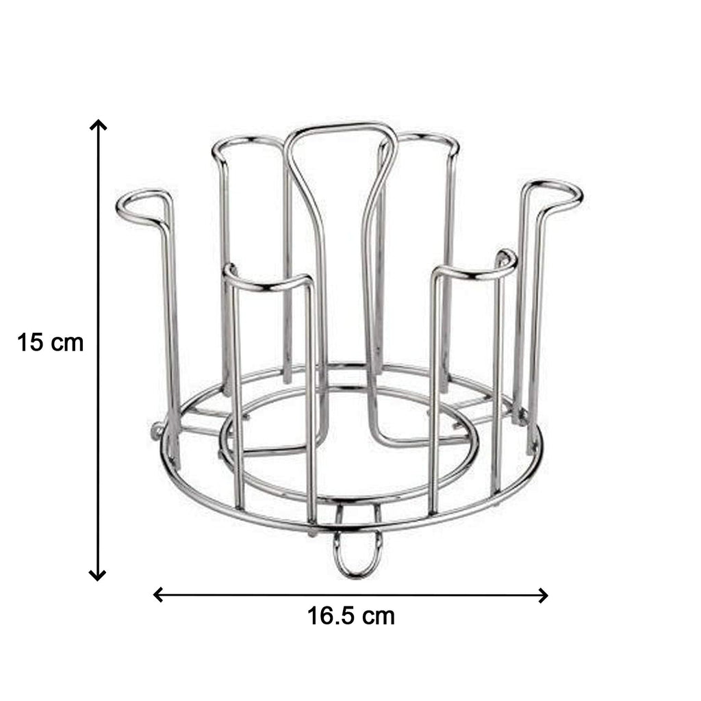 Kitchen glass organizer in a modern Indian kitchen setting.