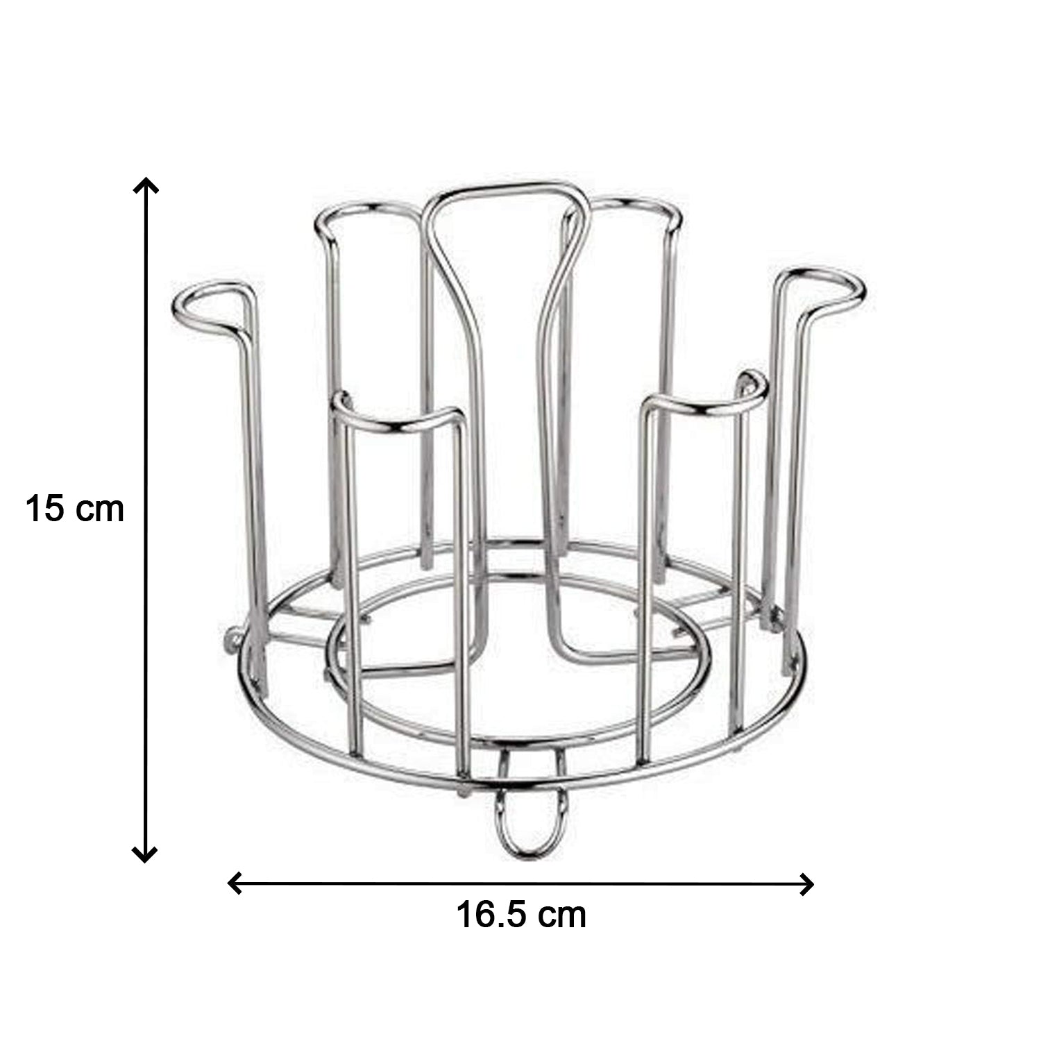 Kitchen glass organizer in a modern Indian kitchen setting.