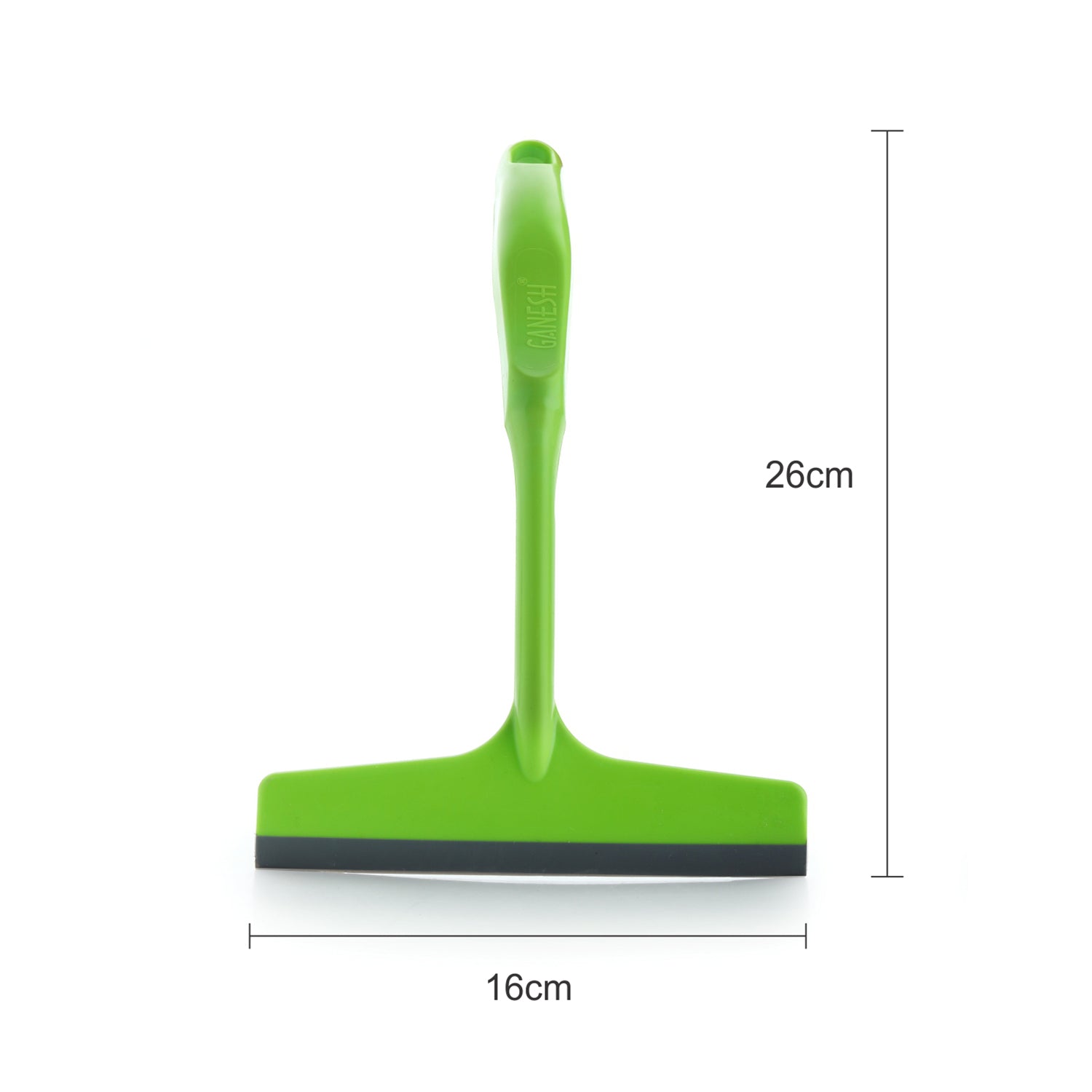 Action shot of the Ganesh Kitchen Wiper effectively drying a wet kitchen slab.