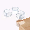 Pack of 4 clear corner guards ready for installation.