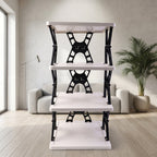 portable 4 layer storage shelf unit
