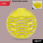 Close-up of scented urinal deodorizer mat suitable for commercial restroom use