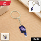 Large anime-style cartoon character keychain accessory