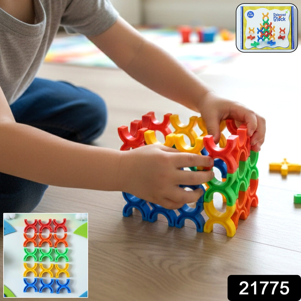 Children enjoying building with colorful construction blocks set