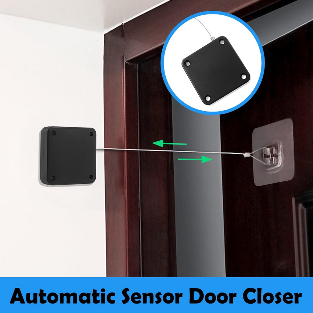 Step-by-step guide on how to install the punch-free automatic door closer.