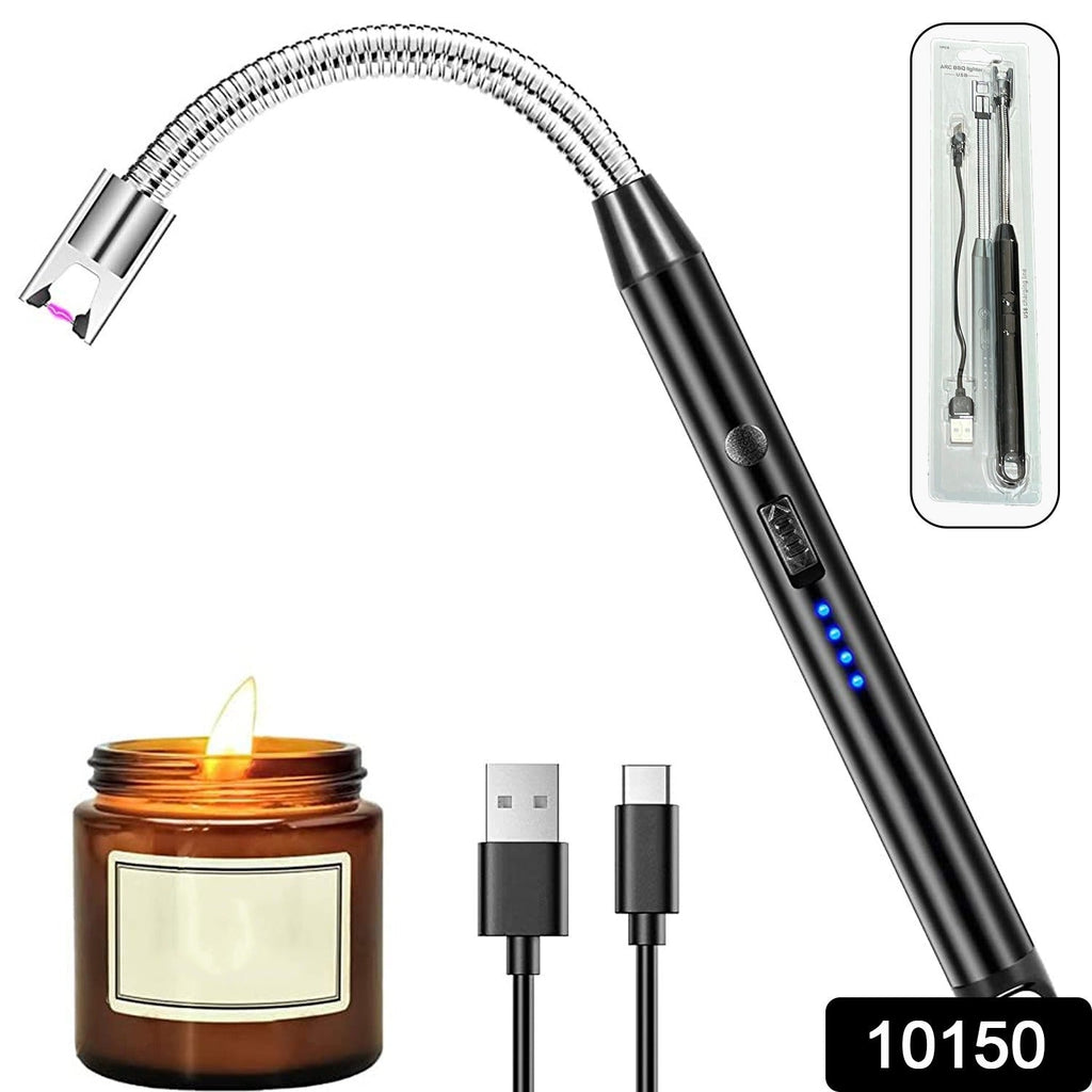 Front view of electric plasma lighter with USB Type-C charging port