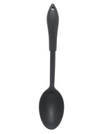 Black non-stick kitchen tools displayed against a clean background.