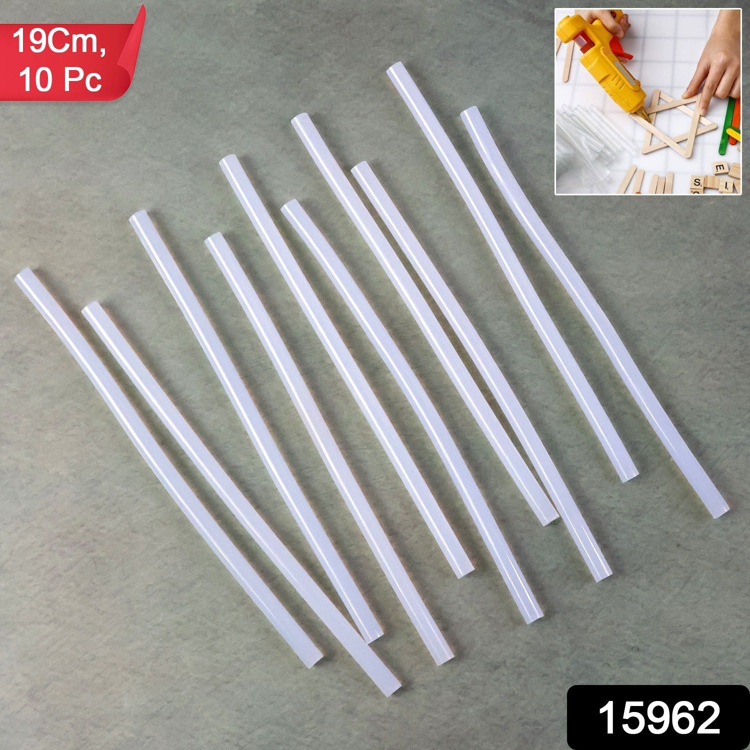 Clear glue sticks compatible with standard hot glue guns