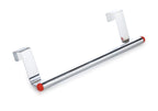 Rust-proof stainless steel towel hanger providing convenient storage for towels.
