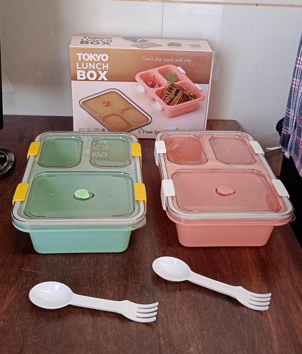 High-quality, durable plastic lunch box designed for active children.