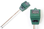 The compact soil pH meter with its multi-functional display and durable probe.