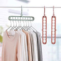 Indo Glow 9-hole space-saving hanger, perfect for maximising wardrobe capacity.