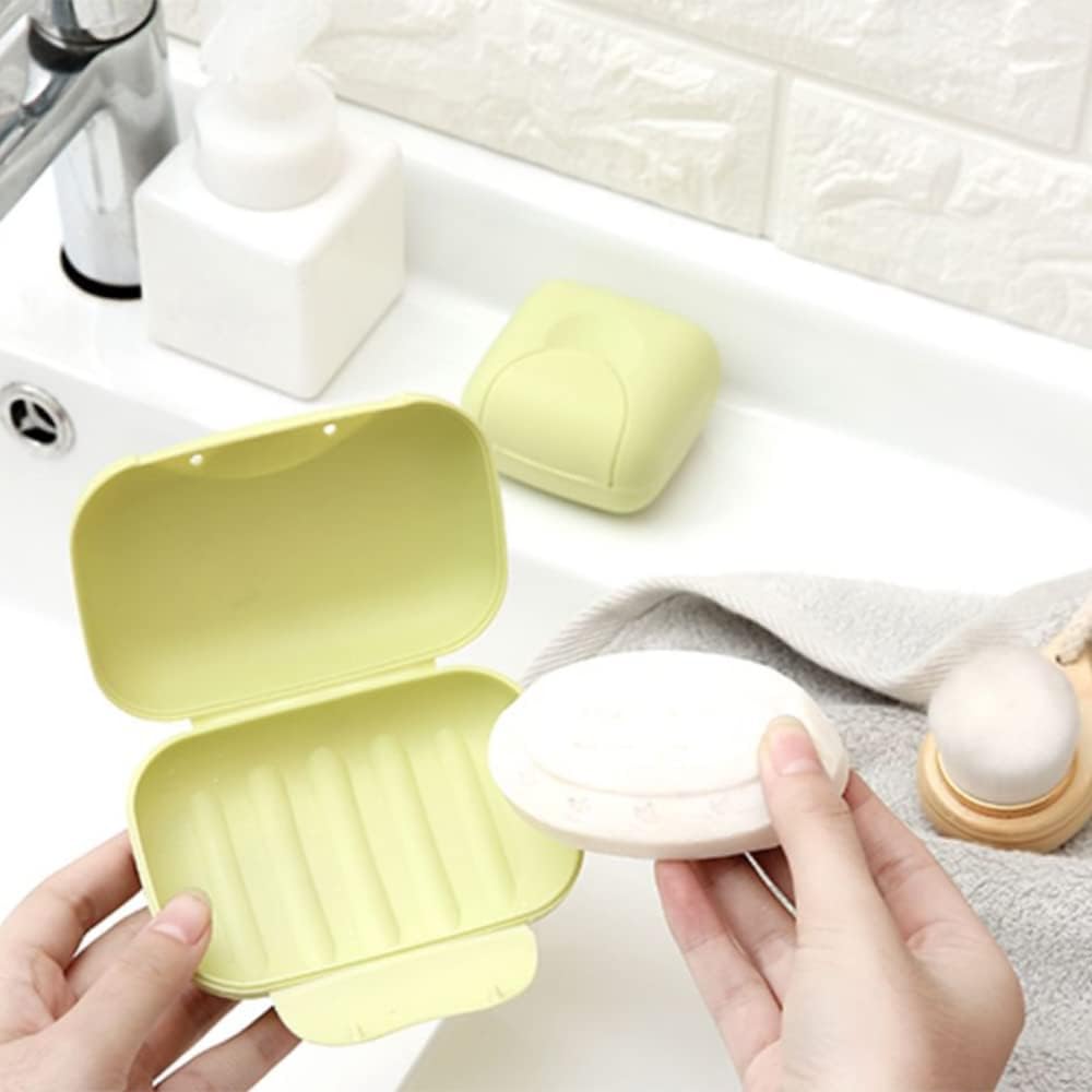 Compact Travel Soap Box with a secure cover, ideal for toiletries.