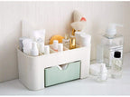 Detailed view of the Makeup Organizer's compartments, designed for efficient cosmetic storage.