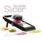 Ganesh potato onion slicer with safety holder for secure and easy slicing.
