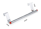 Detailed view of the durable stainless steel towel bar, perfect for daily use.