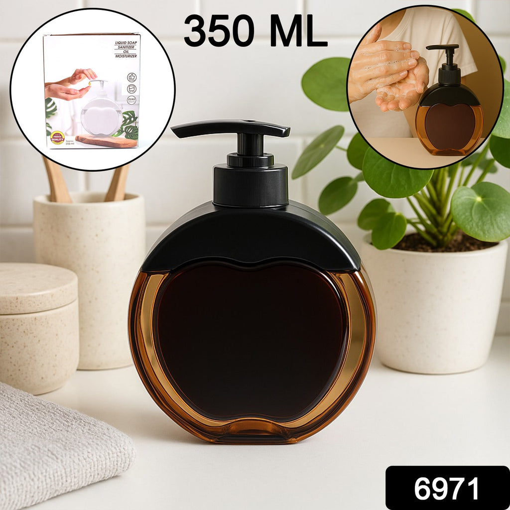 Close-up of leak-proof pump on liquid soap dispenser for easy refills