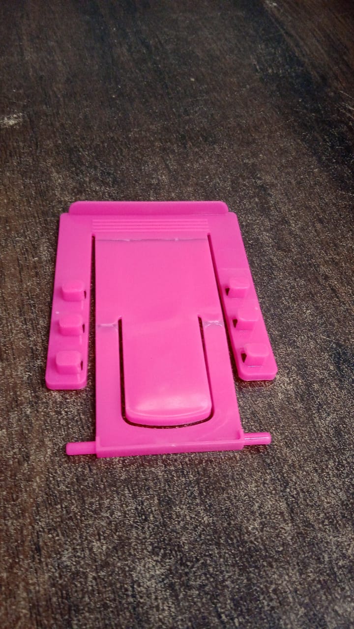 Colorful plastic phone holder stand for hands-free smartphone viewing