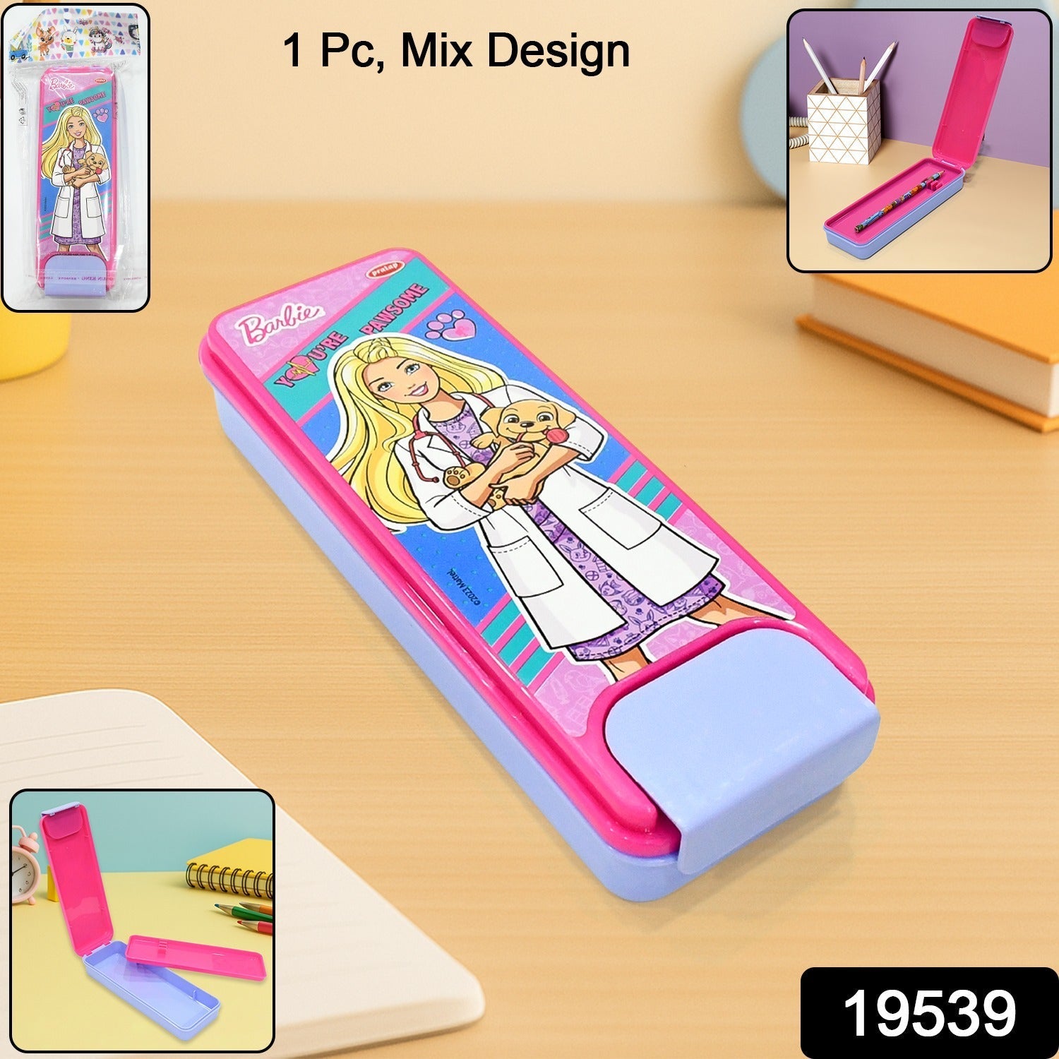 Stylish durable hard case pencil box ideal for children's stationery