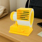 Silent USB mini fan with dual blade design for personal cooling