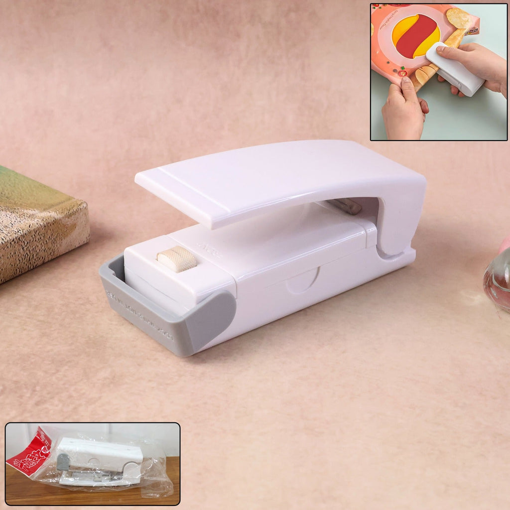 Mini heat sealer machine sealing plastic snack bags
