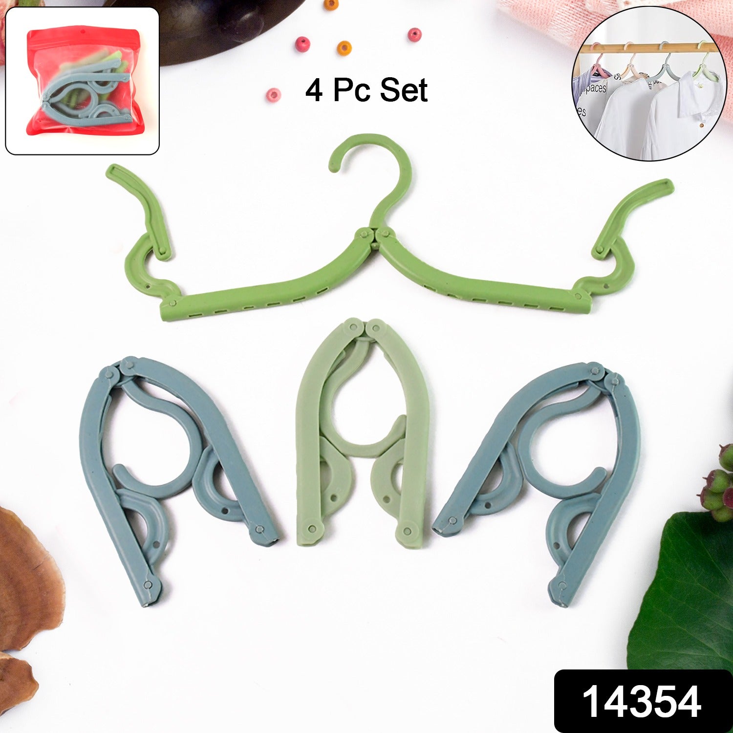 Portable compact travel hangers ideal for backpackers and travellers