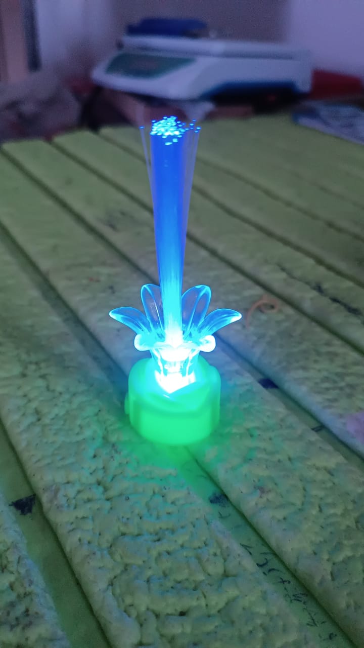 Portable LED candlelight, ready for immediate use.
