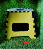 Multicolor portable step stool with handle, easy to carry for various tasks.