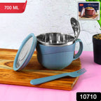 Apex insulated noodle bowl filled with noodles showcasing airtight leak-proof lid