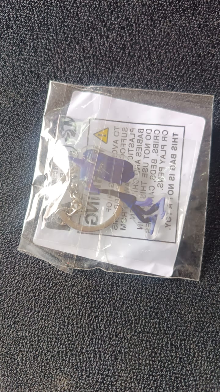 Various cartoon acrylic keychains with assorted designs for collection