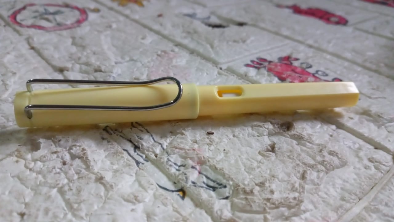 Close-up of everlasting magic pencil highlighting portable and durable design