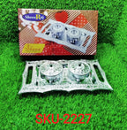 Decorative Mukhwas Dani Tray with its lid, ideal for keeping contents fresh and protected.