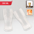 Unbreakable pitcher glass set with 350ML clear tumblers
